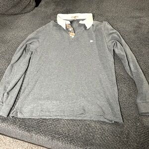 COPY - Burberry London Poplin Long Sleeve Polo